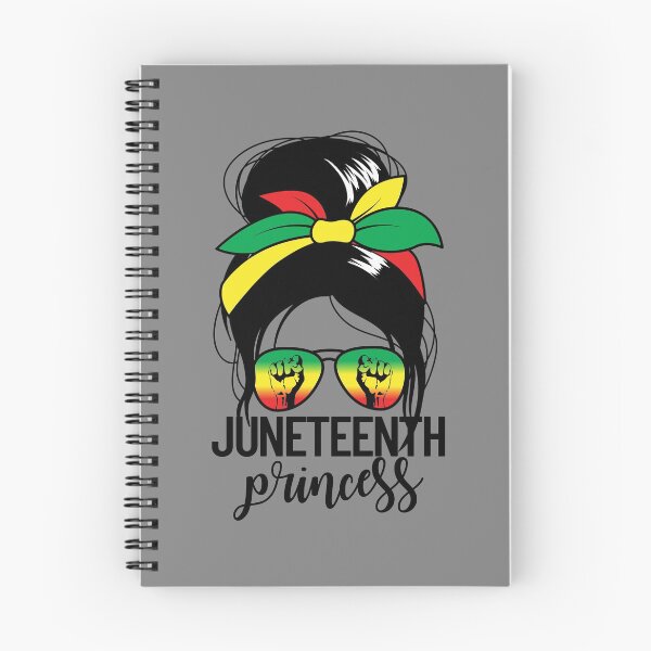 Aperçu de l'œuvre Juneteenth Princess Messy Bun Black Women's Juneteenth Gear créée et vendue par DynamicDesign.
