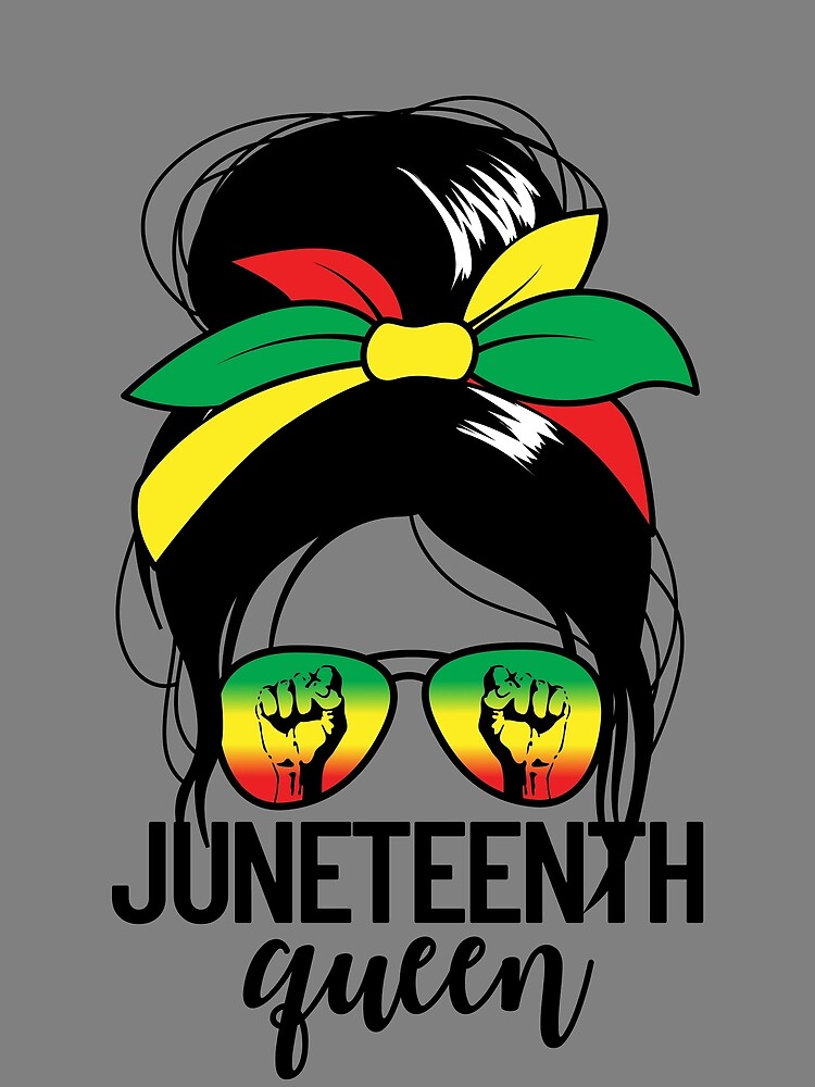 Thumbnail 3 von 3, Tuch, Juneteenth Queen Messy Bun Black Women's Juneteenth Gear designt und verkauft von DynamicDesign.