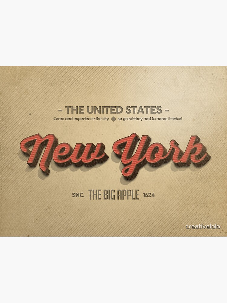 Thumbnail 3 of 3, Sticker, Vintage New York 1 designed and sold by creativelolo.