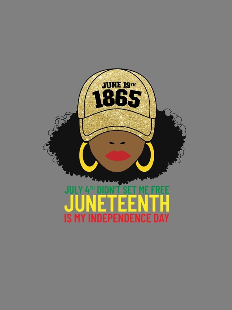 Aperçu 4 sur 4. Coque iPhone avec l'œuvre July 4th Didn't Set Me Free Afro Woman Women's Juneteenth Gear créée et vendue par DynamicDesign.