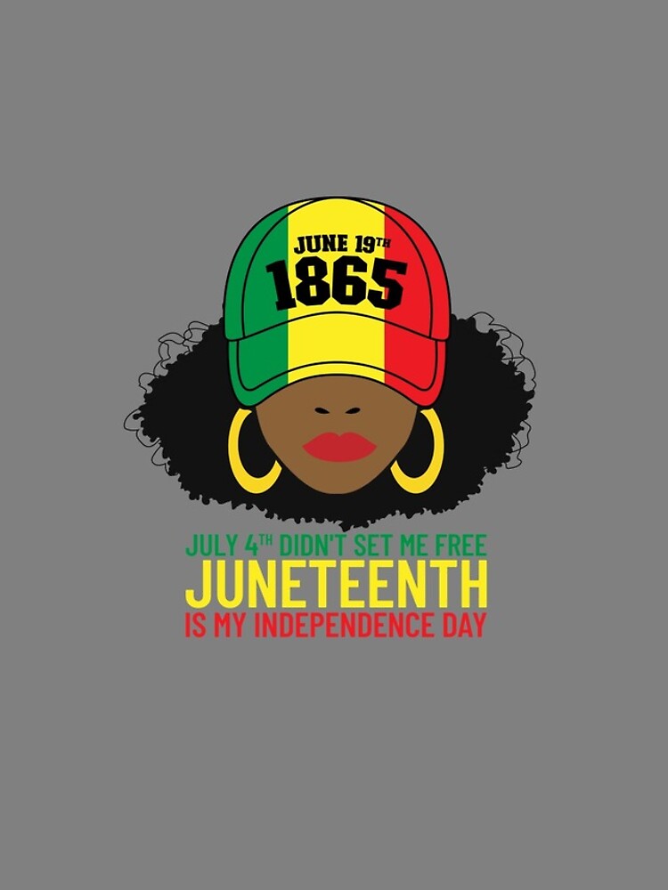 Aperçu 4 sur 4. Coque iPhone avec l'œuvre July 4th Didn't Set Me Free Afro Woman Women's Juneteenth Gear créée et vendue par DynamicDesign.