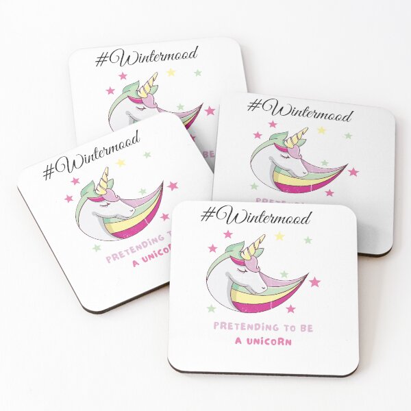 Item preview, Pretending To Be A Unicorn - Trendy Wintermood Unicorn Design Gift Idea For Unicorn and Winter Lovers designed and sold by Prince - Bestseller ★★★★★.