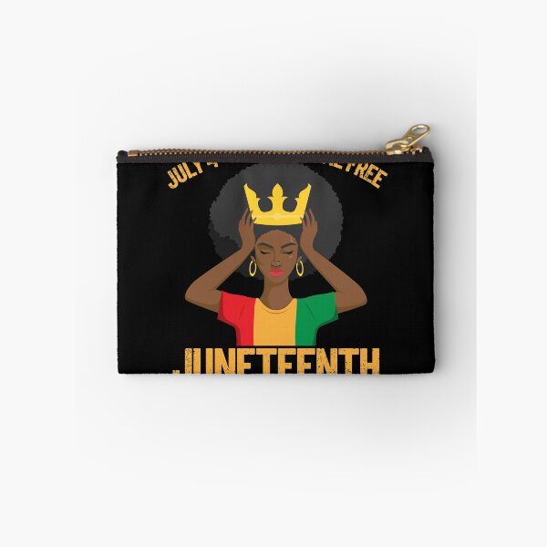 Item preview, July 4th Didn't Set Me Free Afro Girl Women's Juneteenth Gear designed and sold by DynamicDesign.