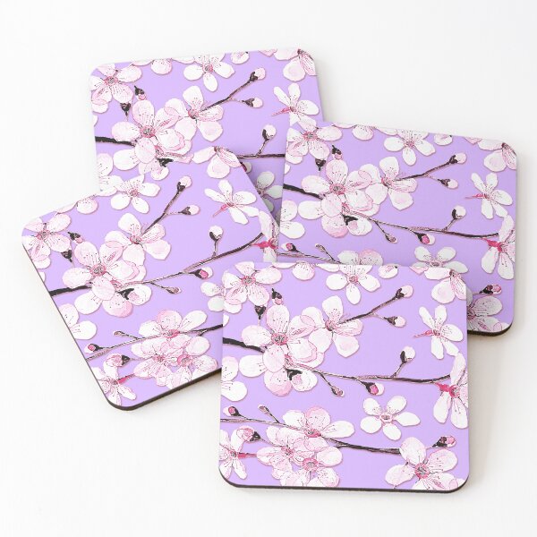 Item preview, Cherry blossom on lilac designed and sold by MagentaRose.