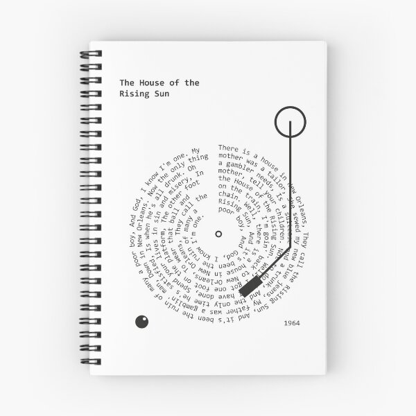 Item preview, House of The Rising Sun - Lyrics Poster - The Animals designed and sold by MancBusyBee.