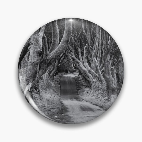 Item preview, The Dark Hedges Black and White Northern Ireland designed and sold by thinkbigimages.
