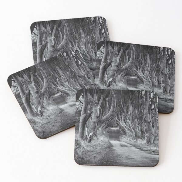 Item preview, The Dark Hedges Black and White Northern Ireland designed and sold by thinkbigimages.