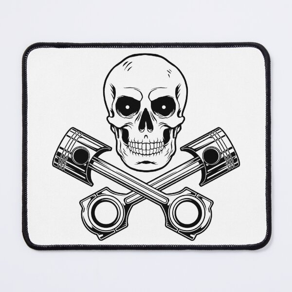 Item preview, Skull and Pistons designed and sold by MonoByOrion.