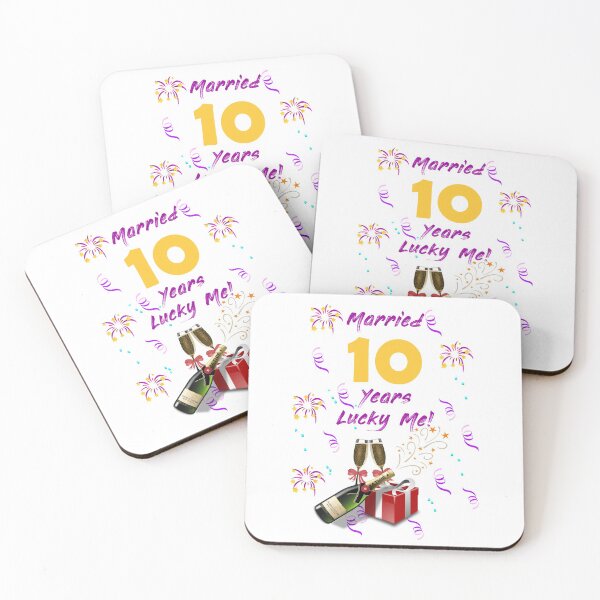 Item preview, Married 10 years lucky me! designed and sold by Skipperatthebay.