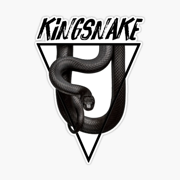 RENAISSANCE Black Kingsnake Snake Font Logo Black Kings