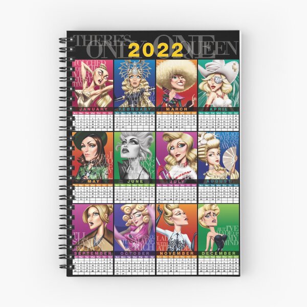 Item preview, Queen's Calendar designed and sold by Cegedoodles.