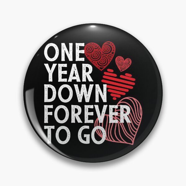 Item preview, One year anniversary gift for couple - One year down forever to go designed and sold by PlusAdore.
