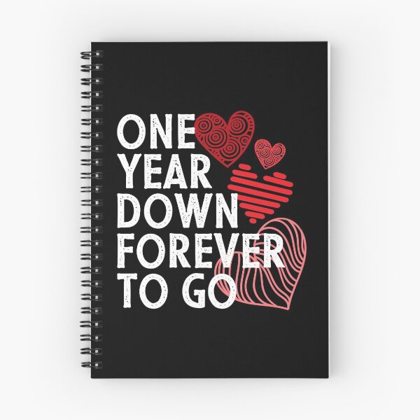 Item preview, One year anniversary gift for couple - One year down forever to go designed and sold by PlusAdore.