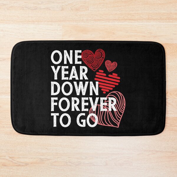 Item preview, One year anniversary gift for couple - One year down forever to go designed and sold by PlusAdore.