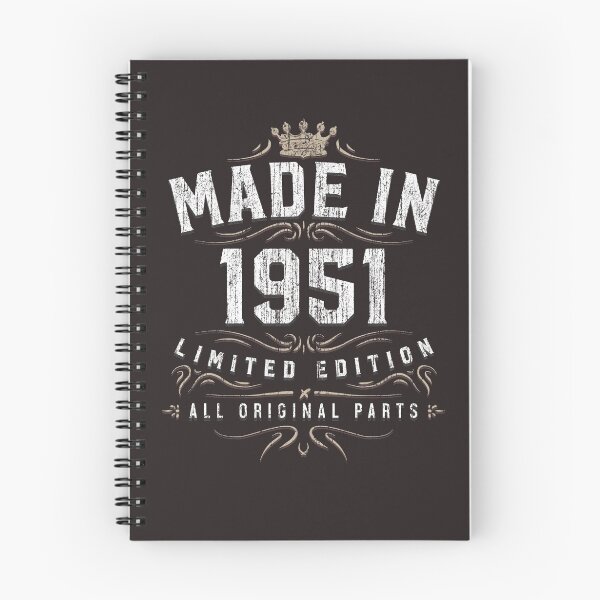 Item preview, Made In 1951 - All Original Parts - Birthday designed and sold by SteamerTees.
