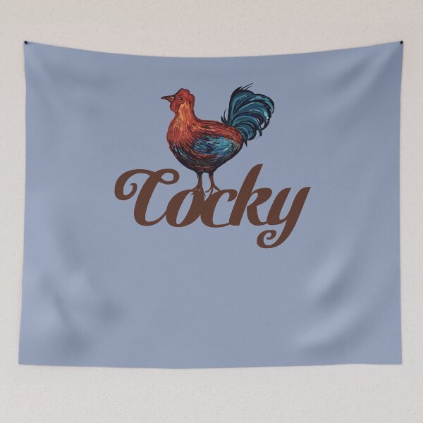 Item preview, Cocky Rooster Art designed and sold by FrictionMaxxing.