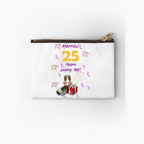 Item preview, Married 25 years lucky me! designed and sold by Skipperatthebay.