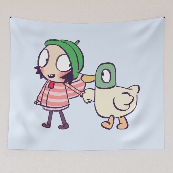 Item preview, I draw sarah and duck holding hands / sarah and duck  designed and sold by RansRoom.