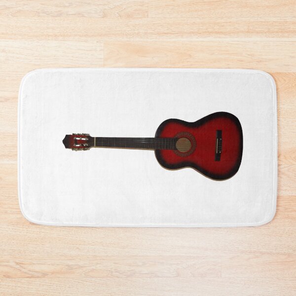 Item preview, Red Guitar Acoustic Guitar horizontal side view designed and sold by philbraxton.