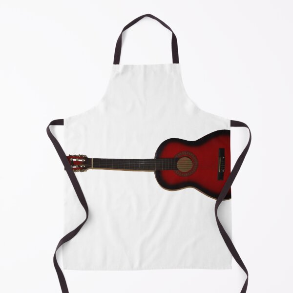 Item preview, Red Guitar Acoustic Guitar horizontal side view designed and sold by philbraxton.