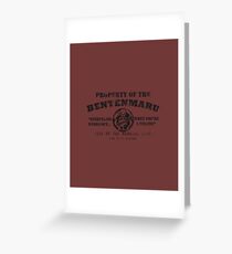 Benten Work Shirt Greeting Card