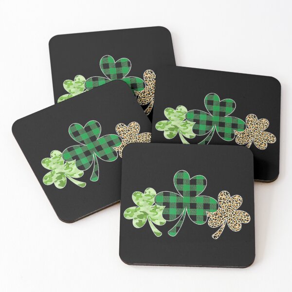 Item preview, Plaid Shamrock Leopard Camouflage Fun St Patricks Day designed and sold by Shelyapinglasha.