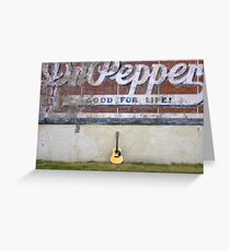 Guitars About Town - Dr Pepper Greeting Card