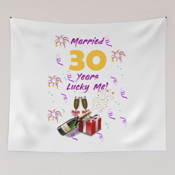 Item preview, Married 30 years lucky me! designed and sold by Skipperatthebay.
