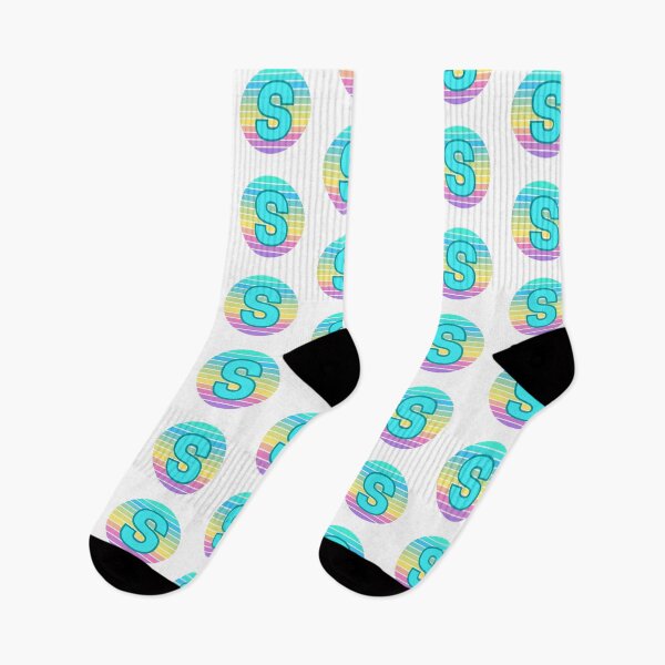 Item preview, Initial S Letter S. Monogram S. Colorful Stripe. S name. designed and sold by ABInspired.
