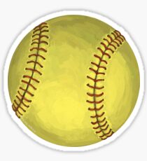 Pegatina Arte del softbol pintado