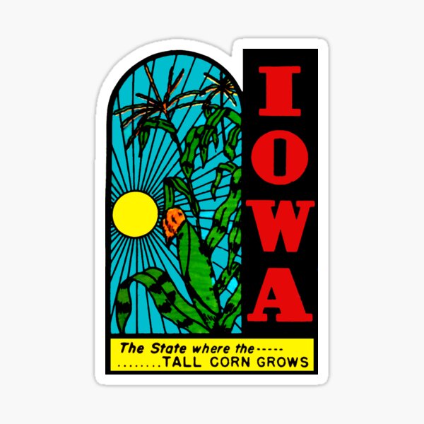 IOWA Fishing Sticker – Iowa love