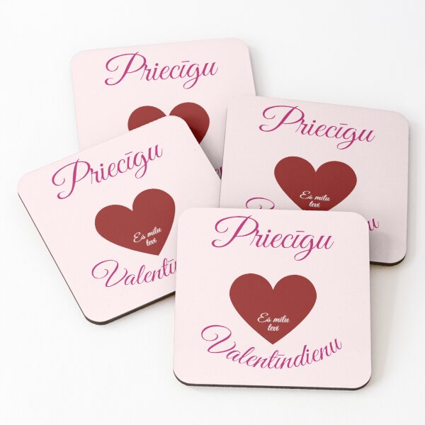 Item preview, Happy Valentine's Day in Latvian - Latvian designed and sold by LukjanovArt.