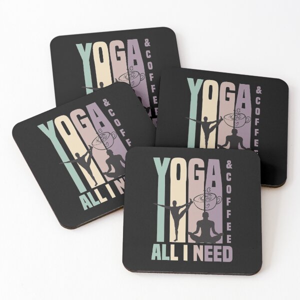 Item preview, Yoga and Coffee all I Need - Yoga and Coffee Lovers Quotes designed and sold by medbdj.