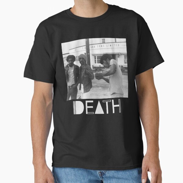 Item preview, Death - proto-punk band from Detroit White Letters Logo designed and sold by DOS Games.