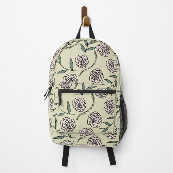 Item preview, White Floral and leaves pattern designed and sold by FashionN5.
