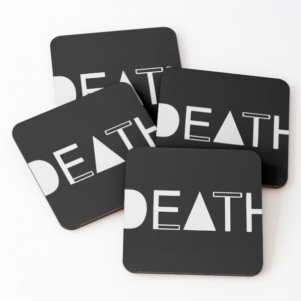 Artikelvorschau, Death – Proto-Punk-Band aus Detroit White Letters Logo entworfen und verkauft von DOS Games.