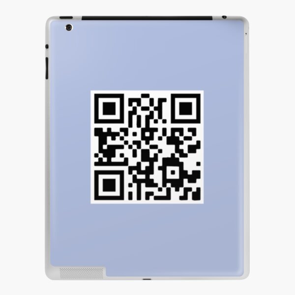 Rickroll qr Please scan for directions joke meme iPad Case & Skin for Sale  by Captain-Jackson