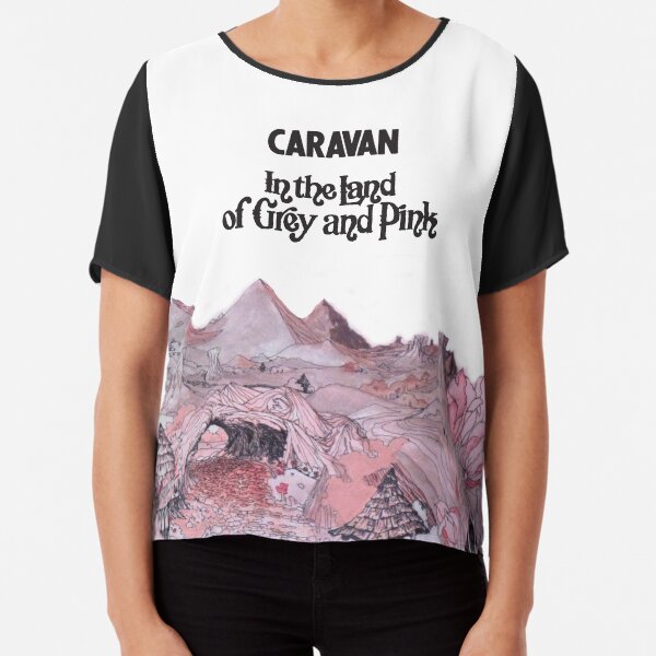 Caravan - In the land of Grey and Pink Chiffon Top