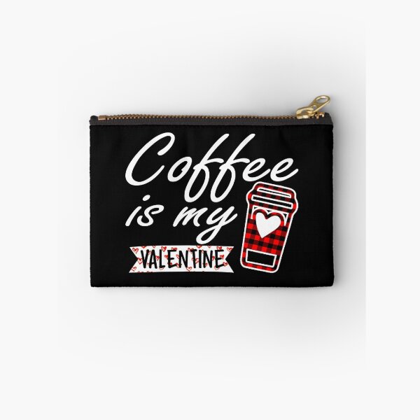 Item preview, Coffee is My valentine Red Buffalo Plaid shirt for women designed and sold by Marika1100.