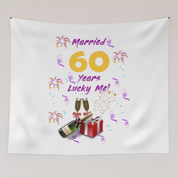 Item preview, Married 60 years lucky me! designed and sold by Skipperatthebay.