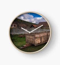 Rural scene Clock