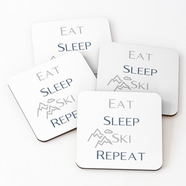 Item preview, Eat Sleep Ski Repeat designed and sold by Snorg  Tees ⭐⭐⭐⭐⭐.