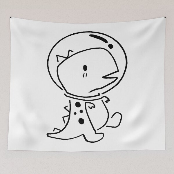 Item preview, Dino in spacesuit designed and sold by FedyaProduct.