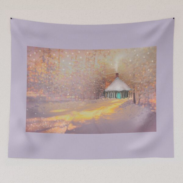 Item preview, Snowy Woodland Cottage  designed and sold by Alisonchambers2.