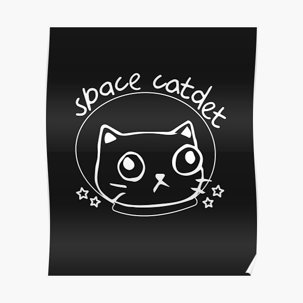 Space Catdet Catstronaut Cute Cat Shirt Poster