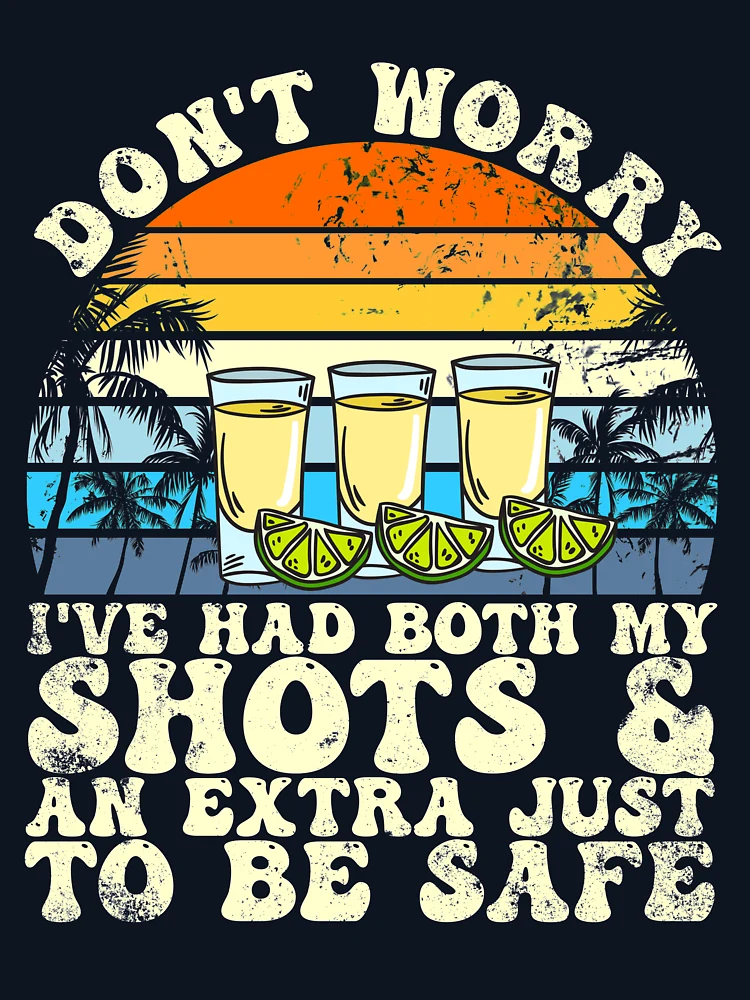 Thumbnail 6 von 6, Leichter Pullover, I've Had Both My Shots & An Extra Retro Sunset Tequila Gear designt und verkauft von DynamicDesign.