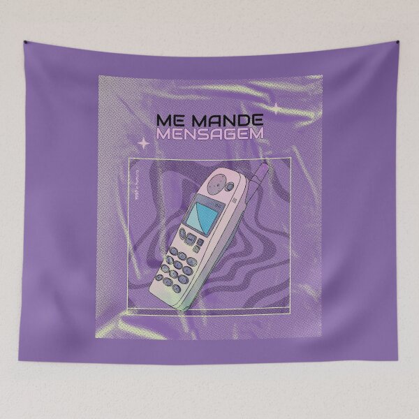 Item preview, Me Mande Mensagem - Vintage Retro Style Design designed and sold by TheHillSpruce.
