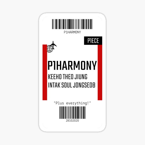 Item preview, P1harmony Boarding Pass designed and sold by puki-ycdi.