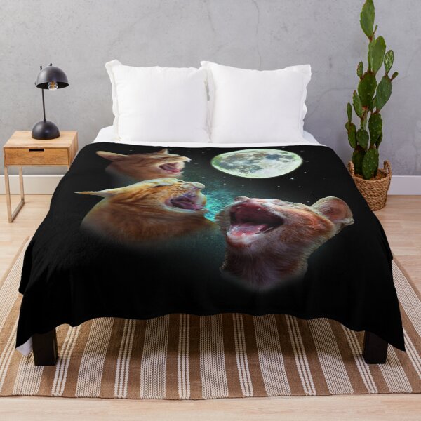 Item preview, Three Orange Tabby Cats Howl At Moon 3 Wolfs - Funny Parody designed and sold by nvuot24.