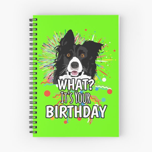 Item preview, Border Collie What? Confetti It's Your Birthday designed and sold by Willyboy16.